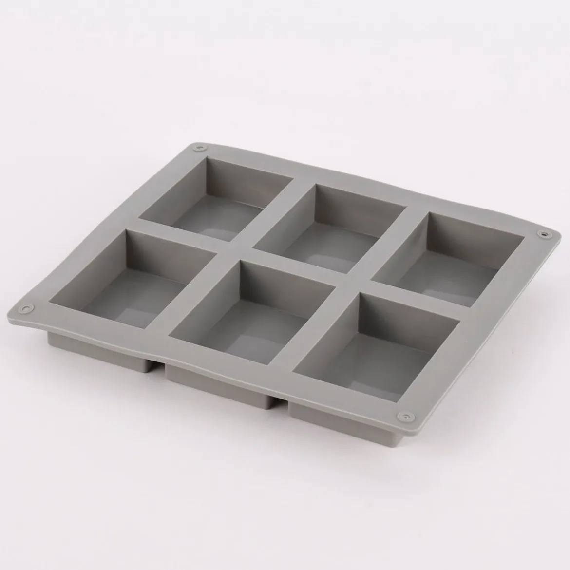 Rico Design Seifengießform rechteckig für 6 Stück 5,5x8x2,5cm