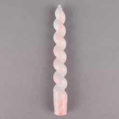 Rico Design Spiralkerze Stabkerze marmoriert verschiedene Farben 18,5x2,4cm
