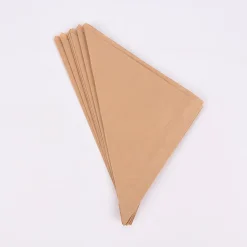 Rico Design Spitztüten Kraftpapier 12 Stück uni braun 17x17cm