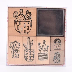 Rico Design Stempelset Hygge Cactus 7teilig