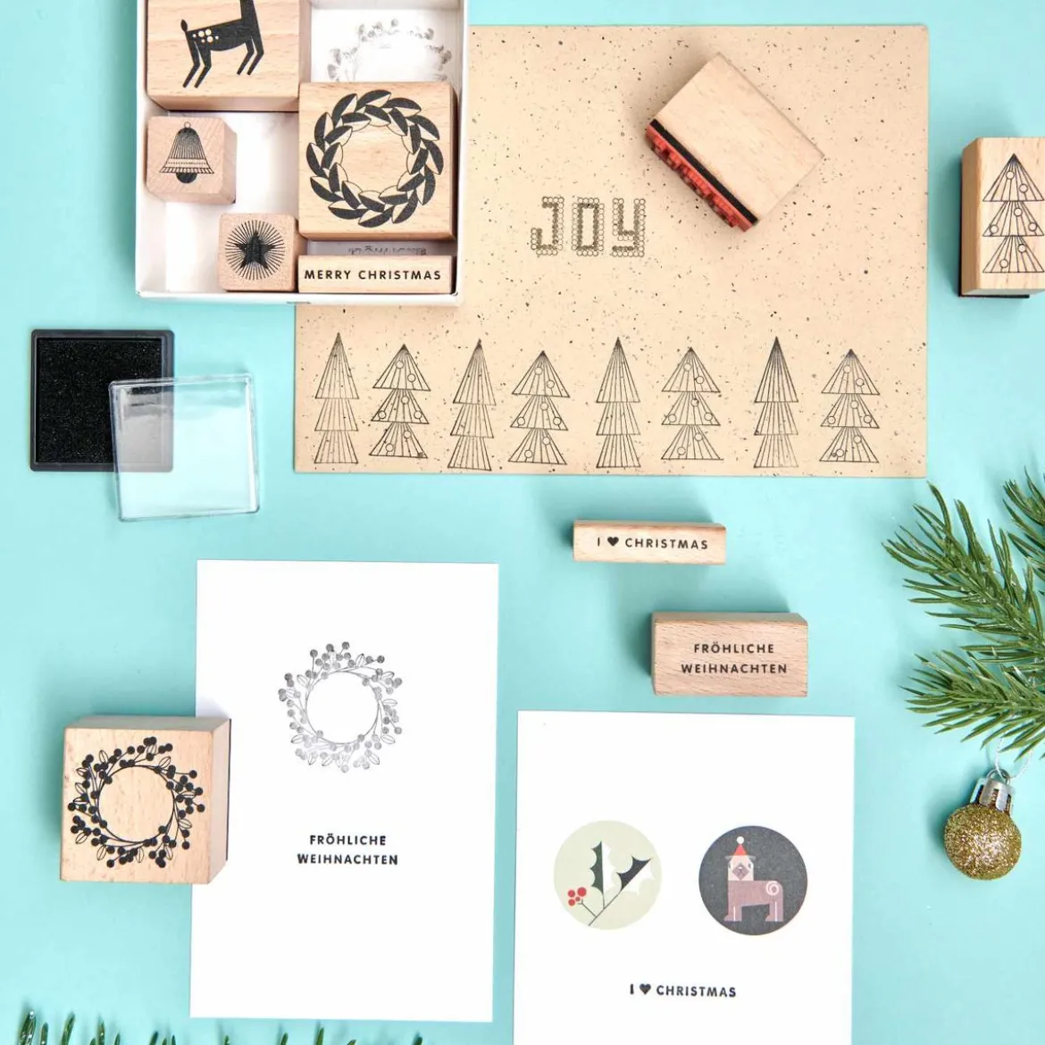 Rico Design Stempelset I love Christmas 14teilig