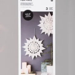 Rico Design Sterne Papiertüten Set einfarbig weiß 24 Tüten