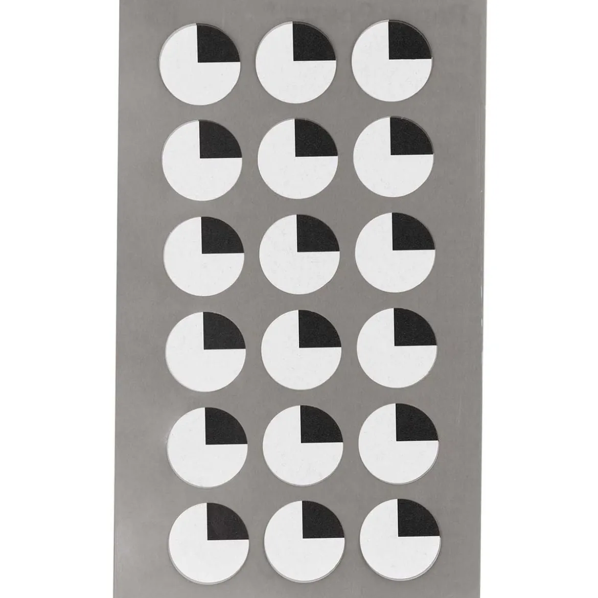 Rico Design Sticker Augen oben viertel rund schwarz weiß verschiedene Größen