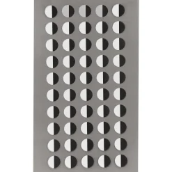 Rico Design Sticker Augen rechts halb rund schwarz weiß verschiedene Größen