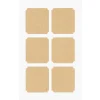 Rico Design Sticker Etiketten eckig Kraftpapier 24 Stück natur