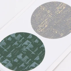 Rico Design Sticker Struktur Grün rund 4 Blatt 20 Stück