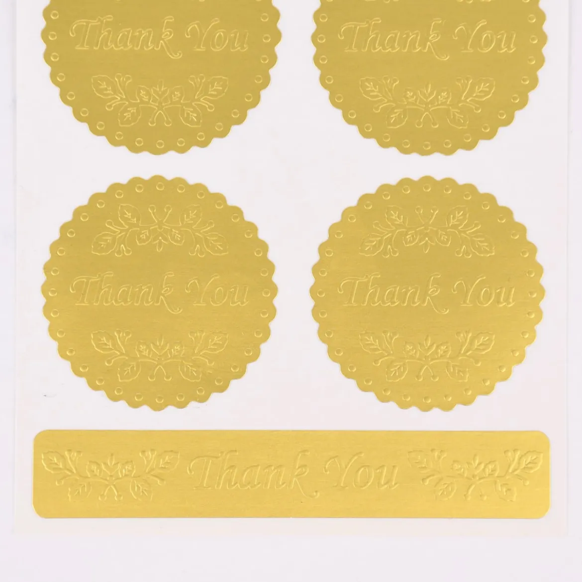 Rico Design Sticker Thank You 28 Stück verschiedene Farben