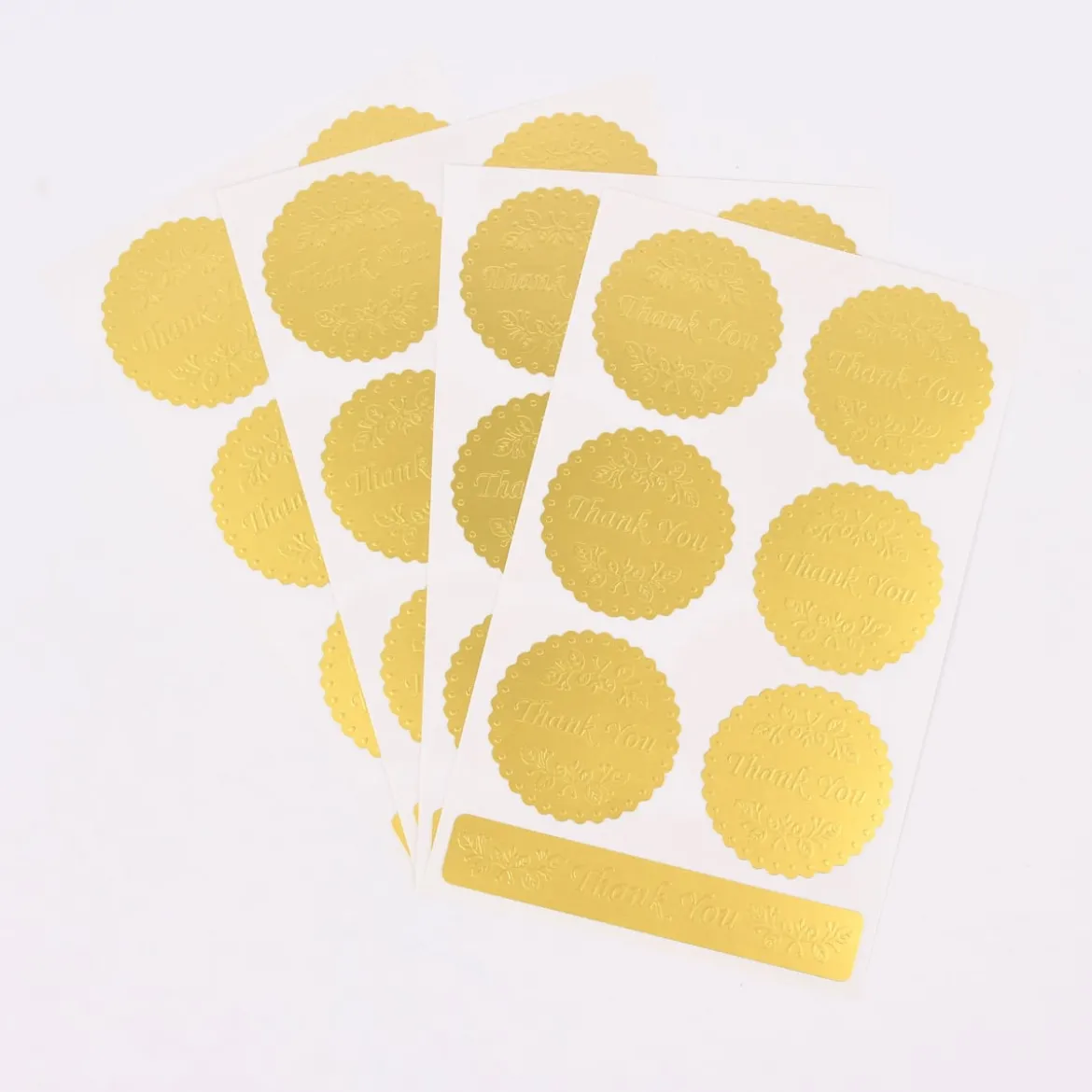 Rico Design Sticker Thank You 28 Stück verschiedene Farben