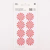 Rico Design Sticker Zuckerstange rot weiß 4 Blatt