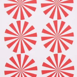 Rico Design Sticker Zuckerstange rot weiß 4 Blatt