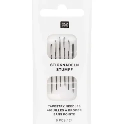 Rico Design Sticknadeln stumpf 6Stk schwarz