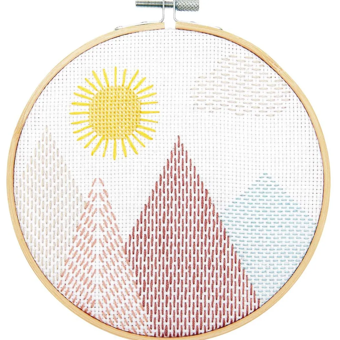 Rico Design Stickpackung Landschaft Berge Sashiko 15cm