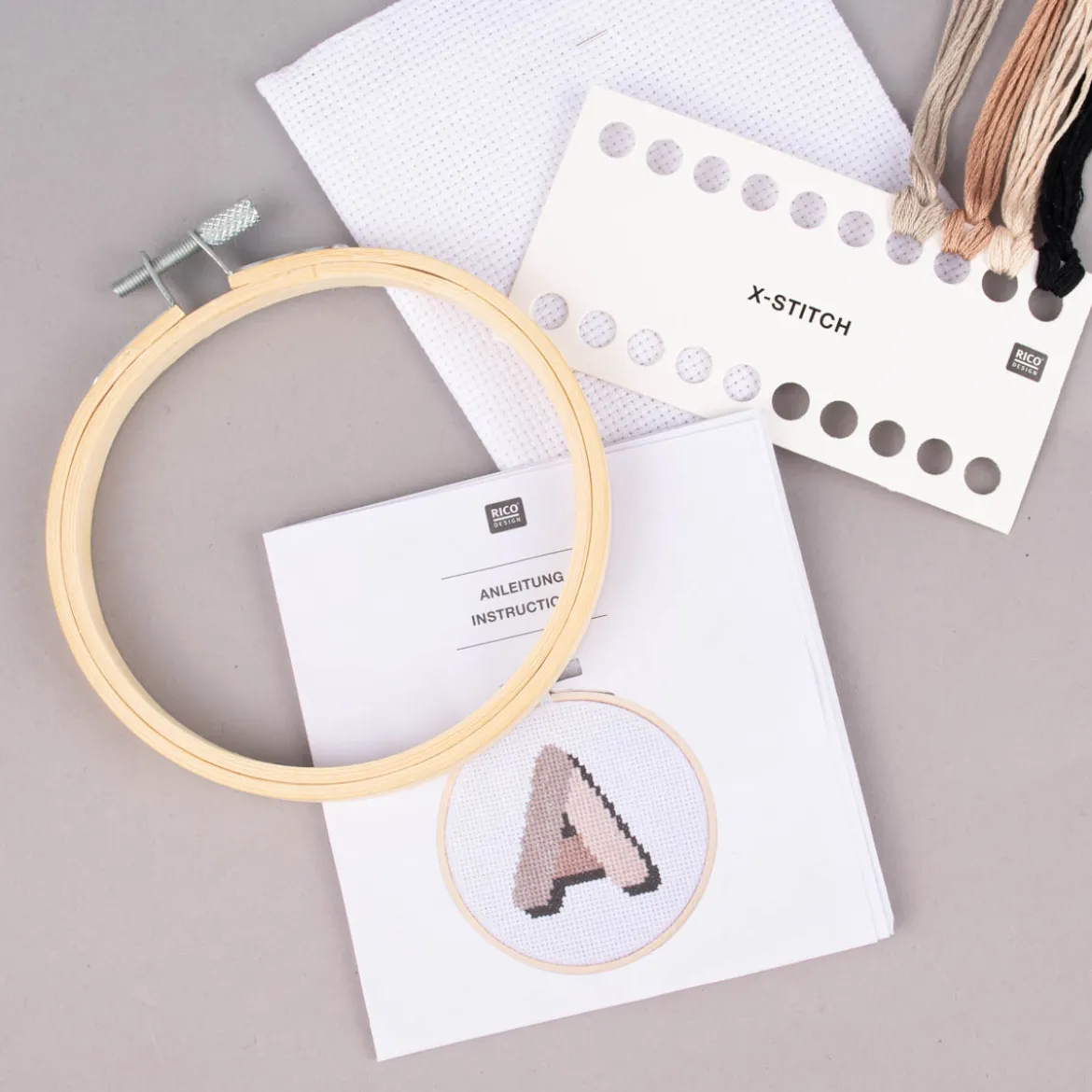 Rico Design Stickpackung Mini Alphabet 10cm