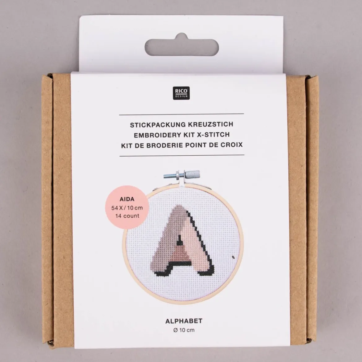 Rico Design Stickpackung Mini Alphabet 10cm