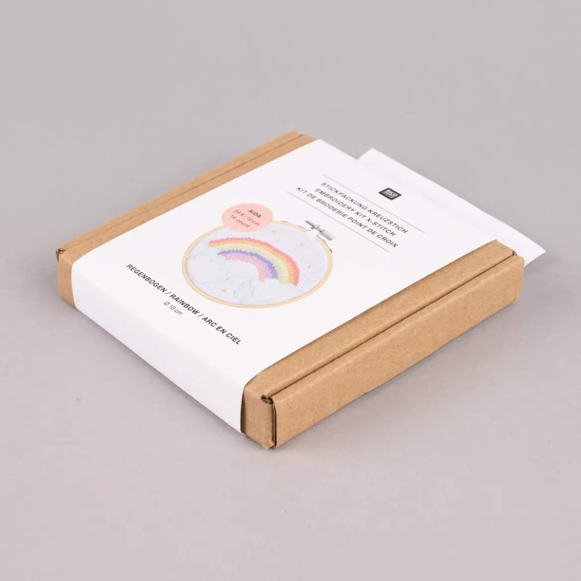 Rico Design Stickpackung Regenbogen 10cm