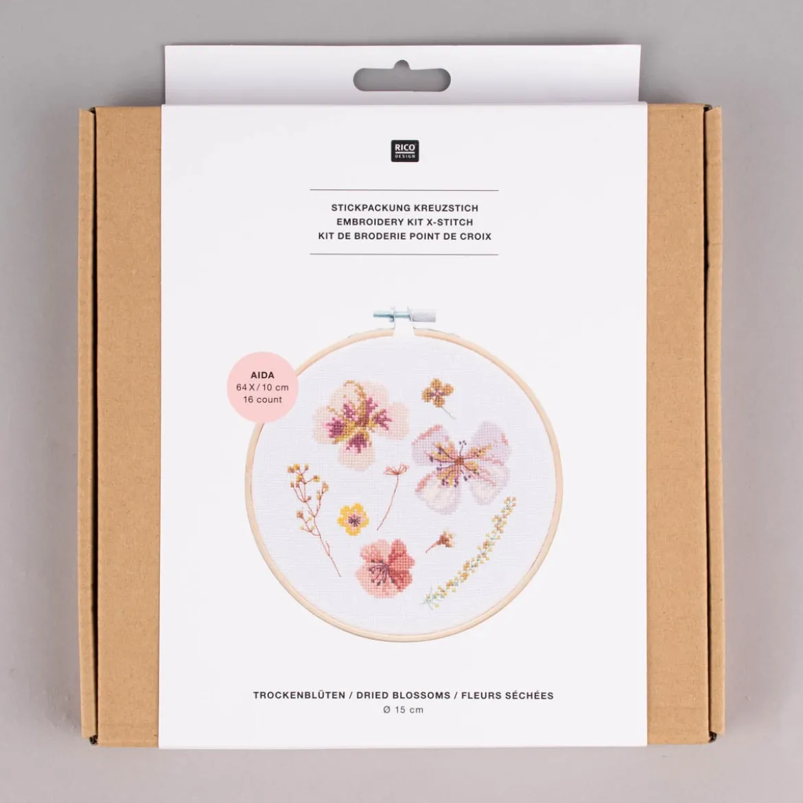 Rico Design Stickpackung Trockenblüten 15cm