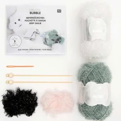 Rico Design Strickset Creative Bubble Bath Seifensäckchen Hase und Katze