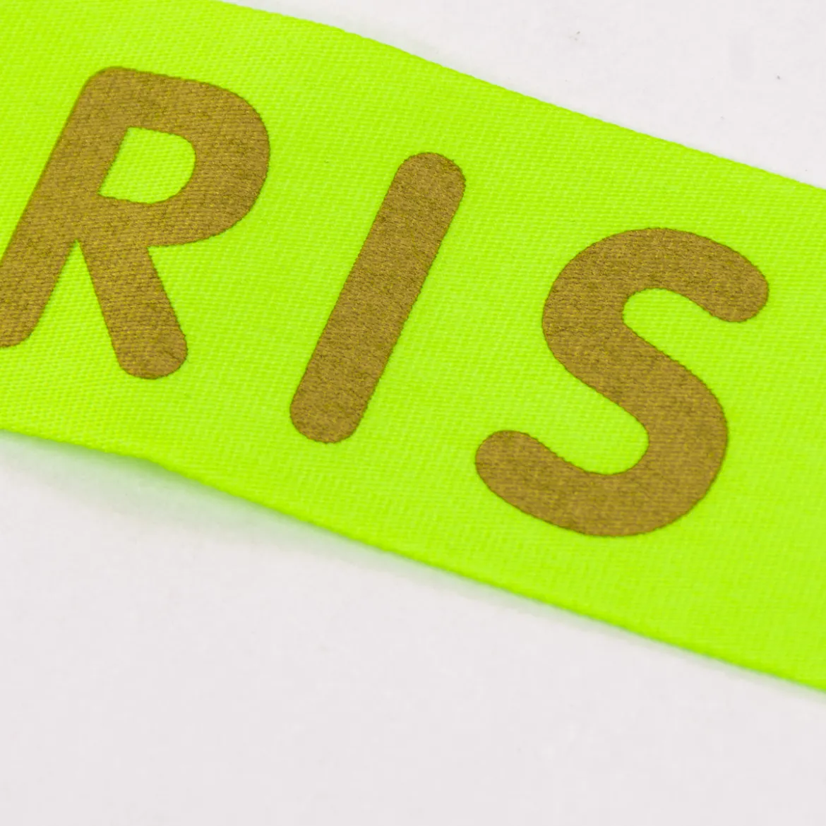 Rico Design Taftband Geschenkband Weihnachten Merry Christmas lime neon goldfarbig Breite 38mm