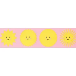 Rico Design Taftband Geschenkband Sonne rosa gelb Breite 38mm