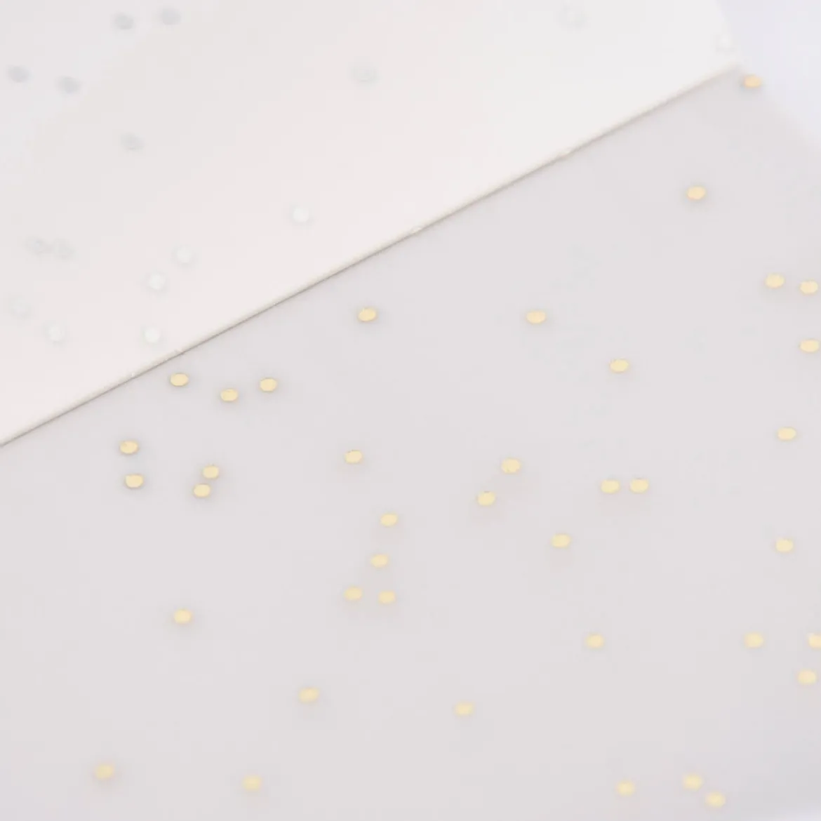 Rico Design Transparentpapierblock Punkte gold DIN A4 21x29,5cm