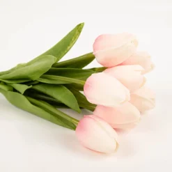 Rico Design Tulpenstrauss mit 7 Blüten Kunstblumen rosa 33,5cm