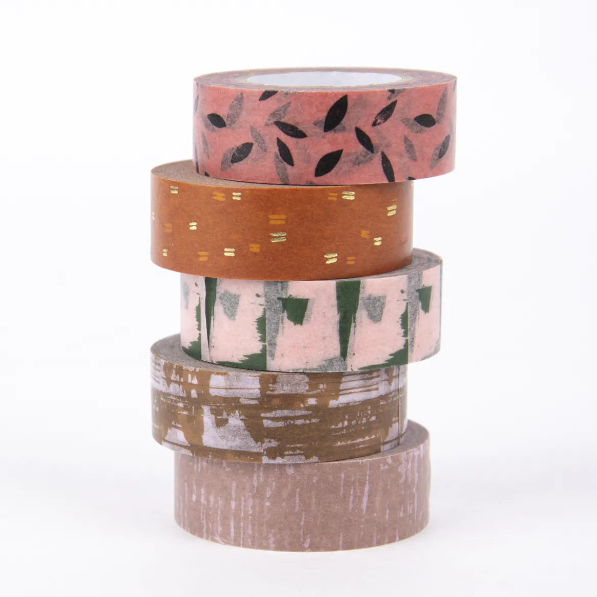 Rico Design Washi Tape 5er Set Struktur bunt 5x10m