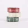 Rico Design Washi Tape Karo grün gold 1,5cmx10m