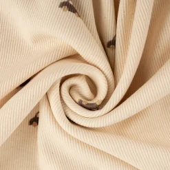 Rippjersey Bio Rib Jersey Stoff Autos natur 1,2m Breite