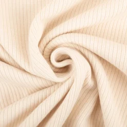 Rippjersey Rib Jersey Stoff Strickstoff Baumwolle uni natur 1,46m Breite