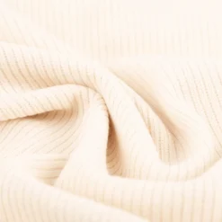 Rippjersey Rib Jersey Stoff Strickstoff Baumwolle uni natur 1,46m Breite