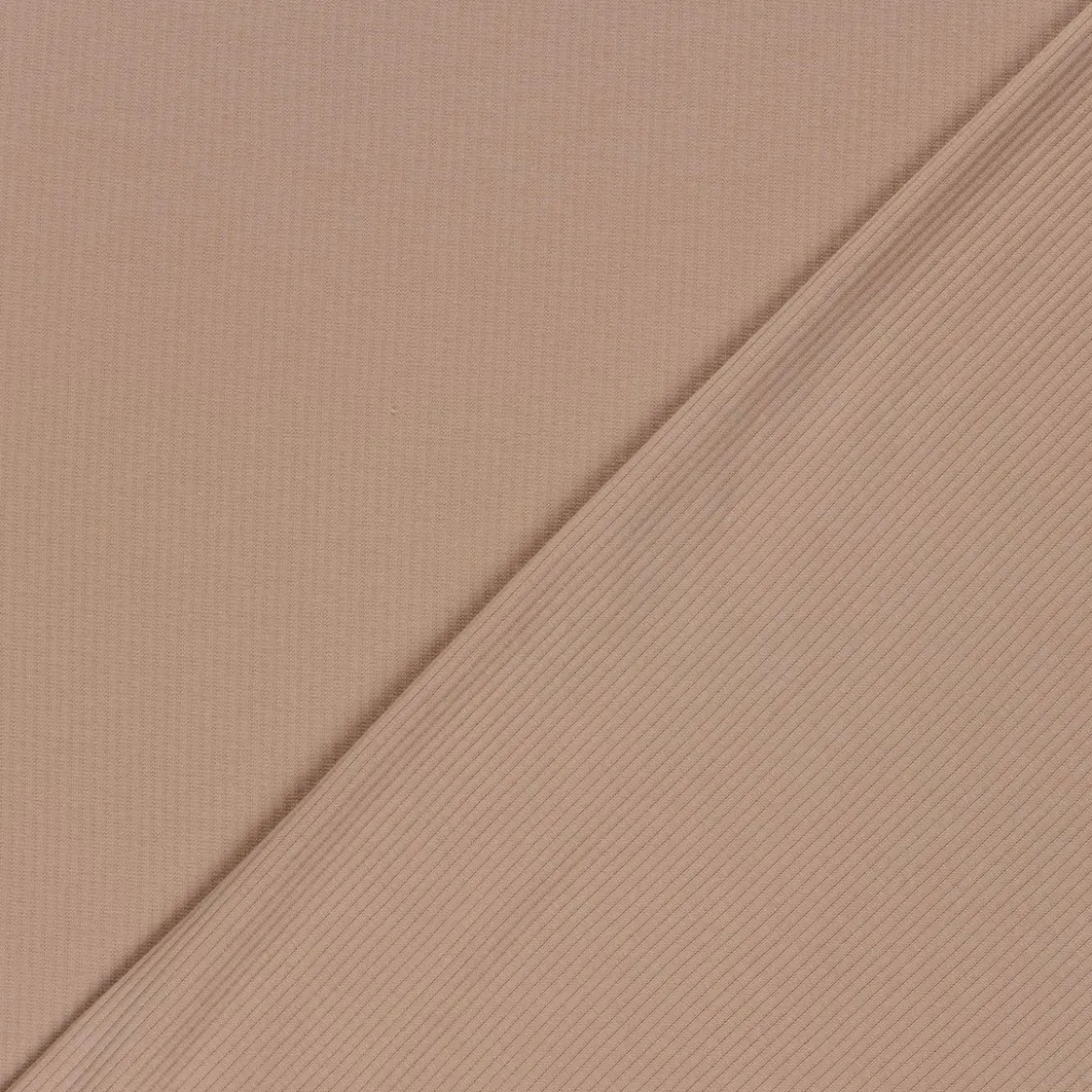Rippjersey Rib Jersey Stoff Strickstoff Baumwolle uni nude 1,35m Breite