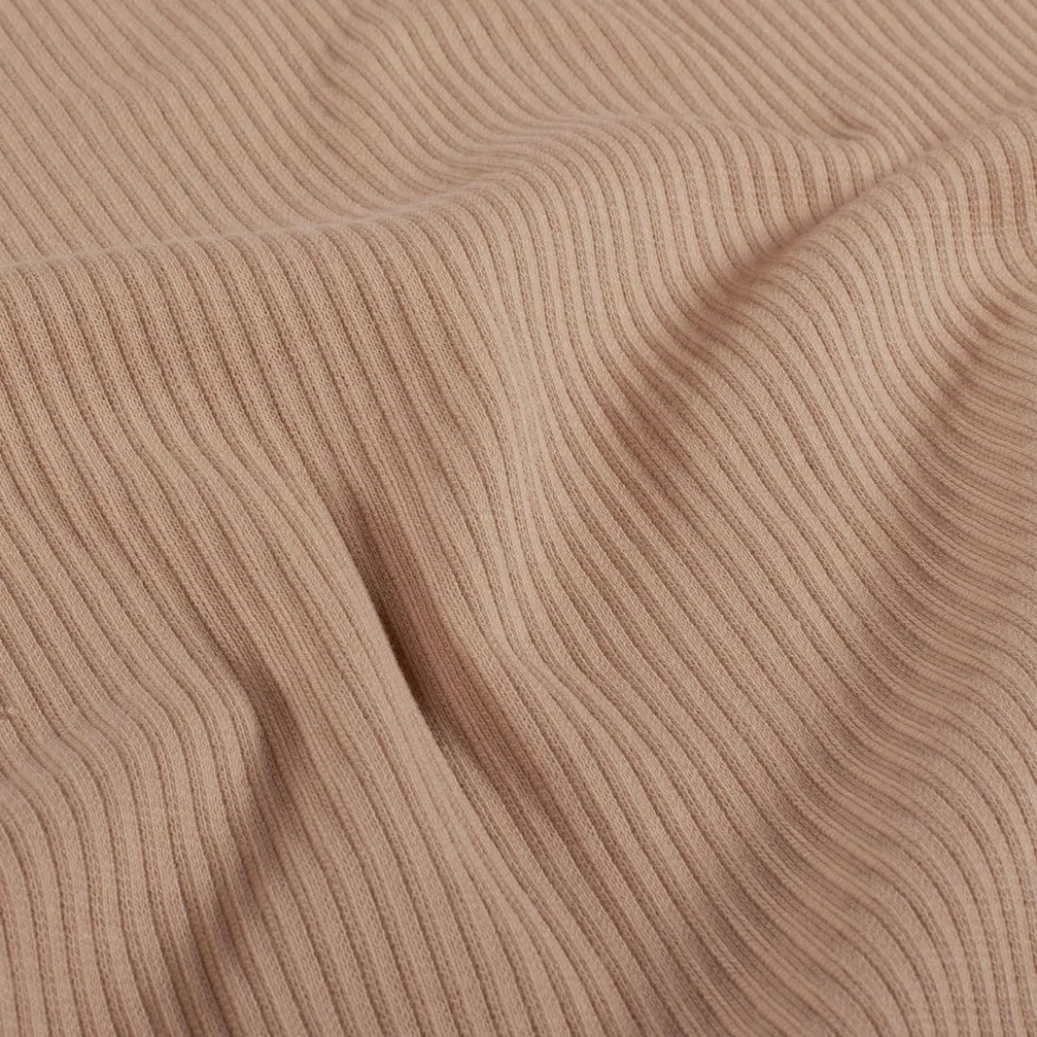 Rippjersey Rib Jersey Stoff Strickstoff Baumwolle uni nude 1,35m Breite