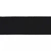 Ripsband elastisch schwarz einfarbig Breite: 5cm