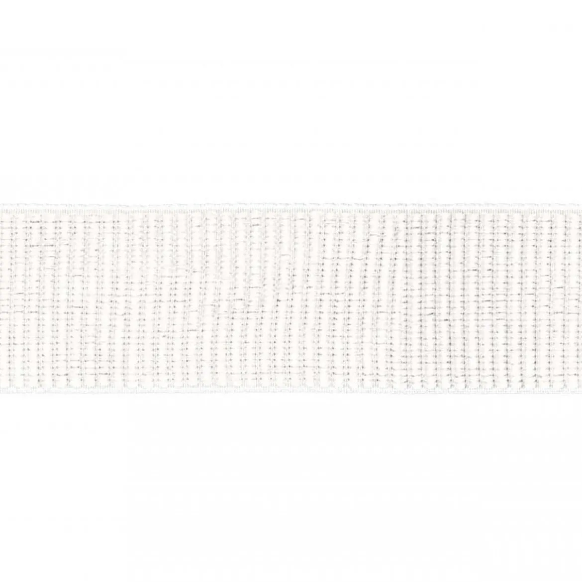 Ripsband elastisch weiß einfarbig Breite: 5cm