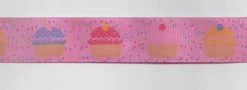 Ripsband Muffin rosa Breite: 2,5cm