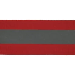 Ripsband reflektierend Reflektionsband rot silber Breite 5cm
