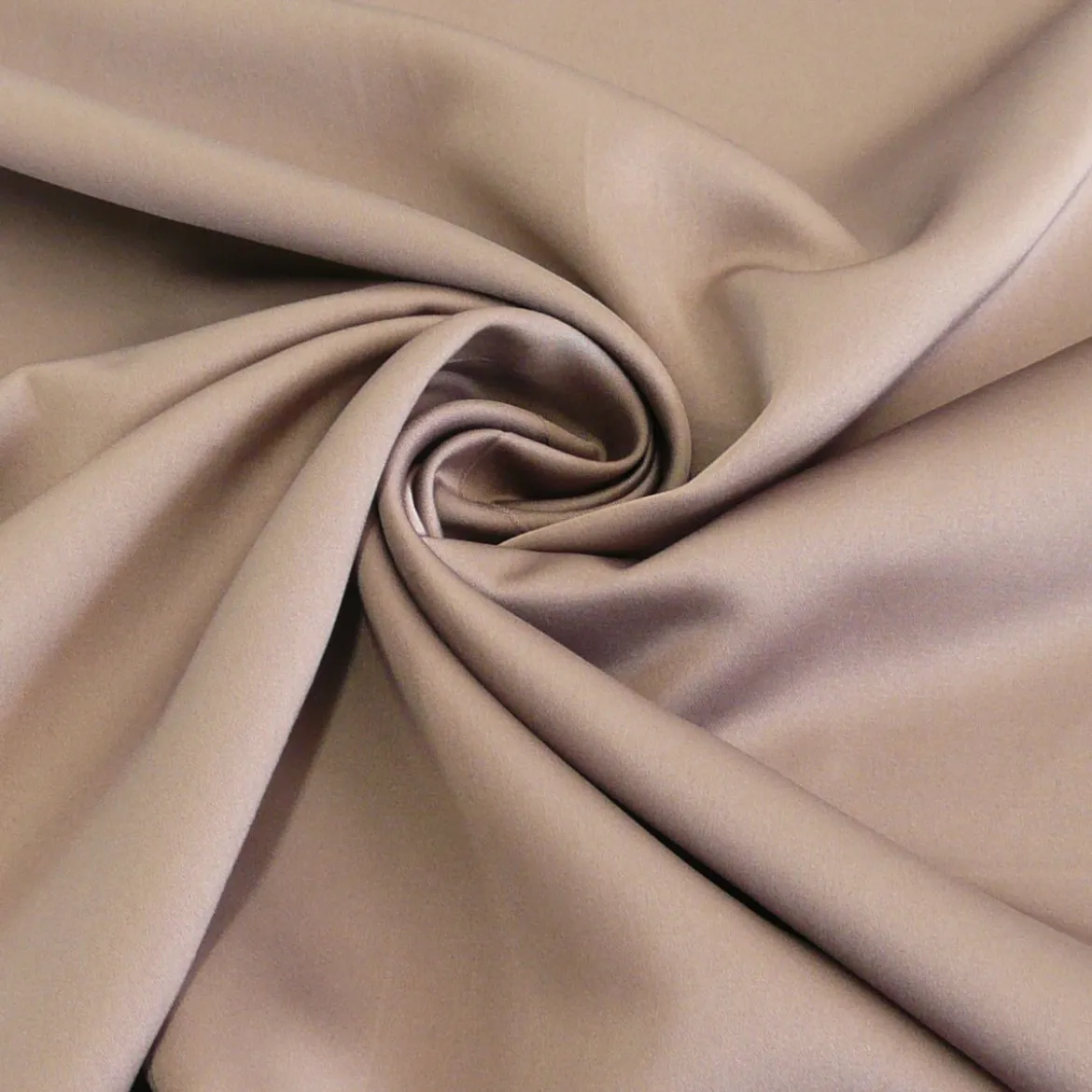 Royal Micro Satin Stoff Meterware taupe 1,40m Breite