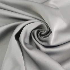 Royal Micro Satin Stoff Meterware grau 1,40m Breite