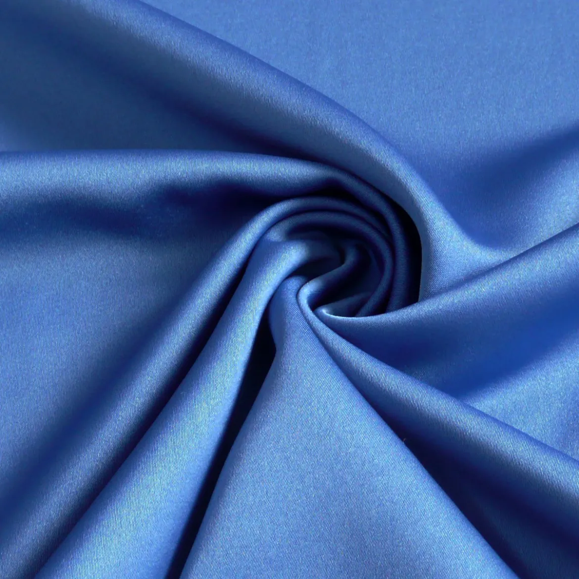 Royal Micro Satin Stoff Meterware royal blau 1,40m Breite
