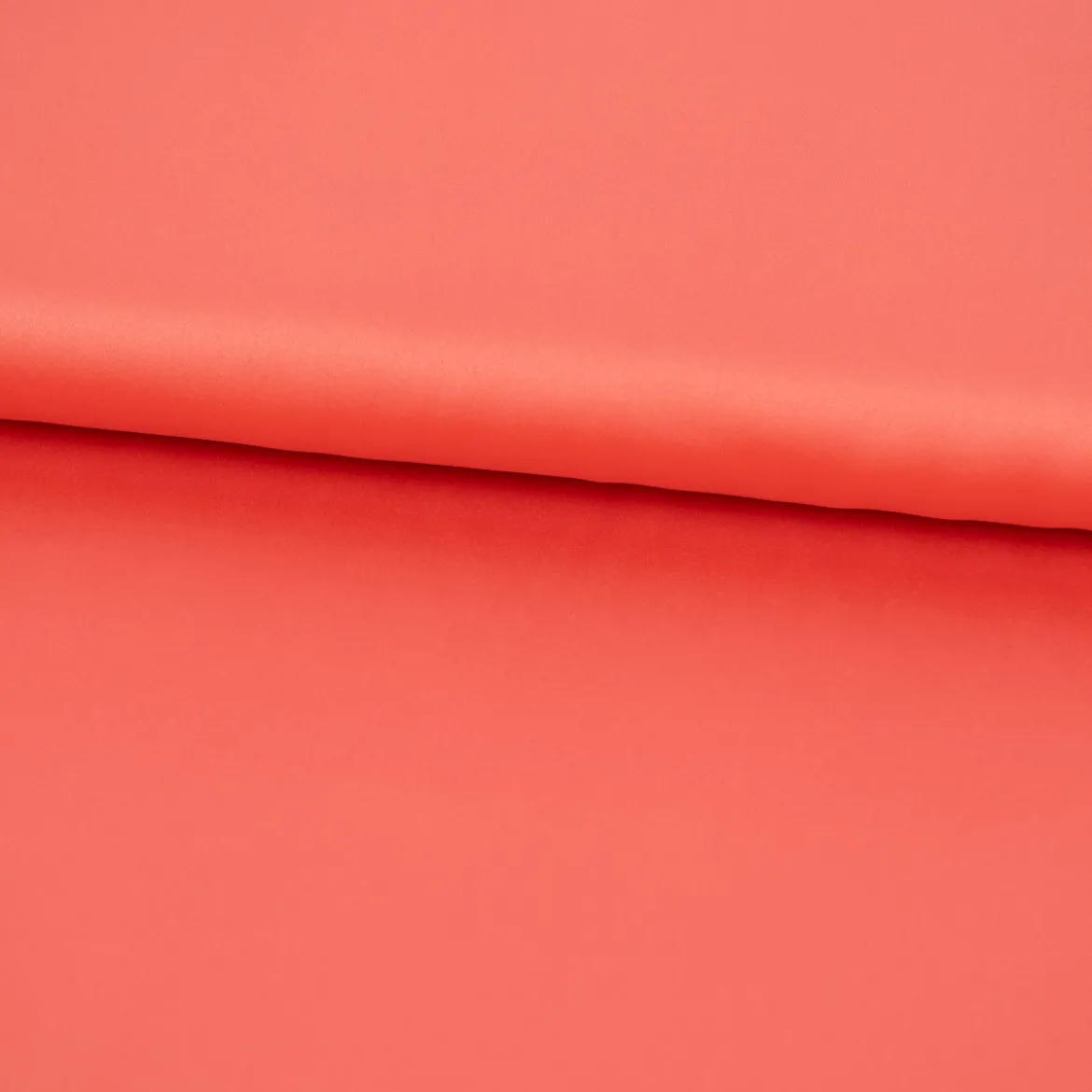 Royal Micro Satin Stoff Meterware coral koralle 1,40m Breite