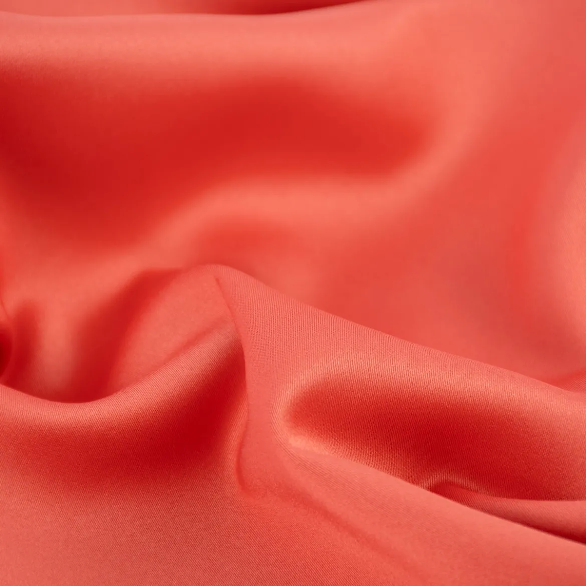 Royal Micro Satin Stoff Meterware coral koralle 1,40m Breite