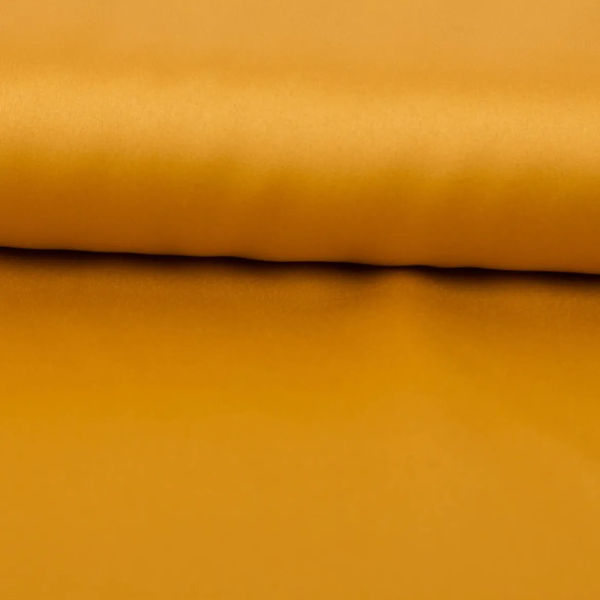 Royal Micro Satin Stoff Meterware senfgelb 1,40m Breite
