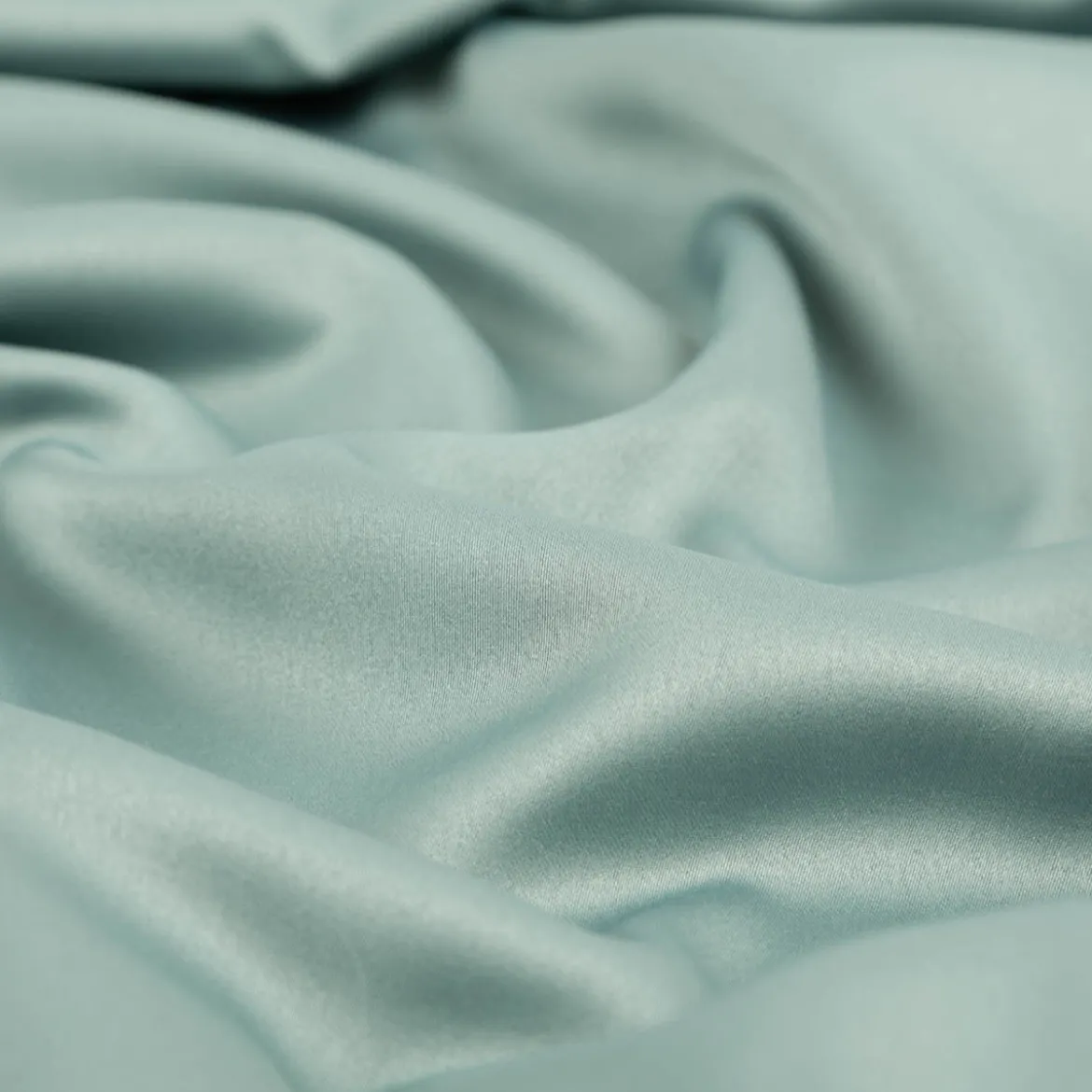 Royal Micro Satin Stoff Meterware dunkles Mintgrün 1,40m Breite