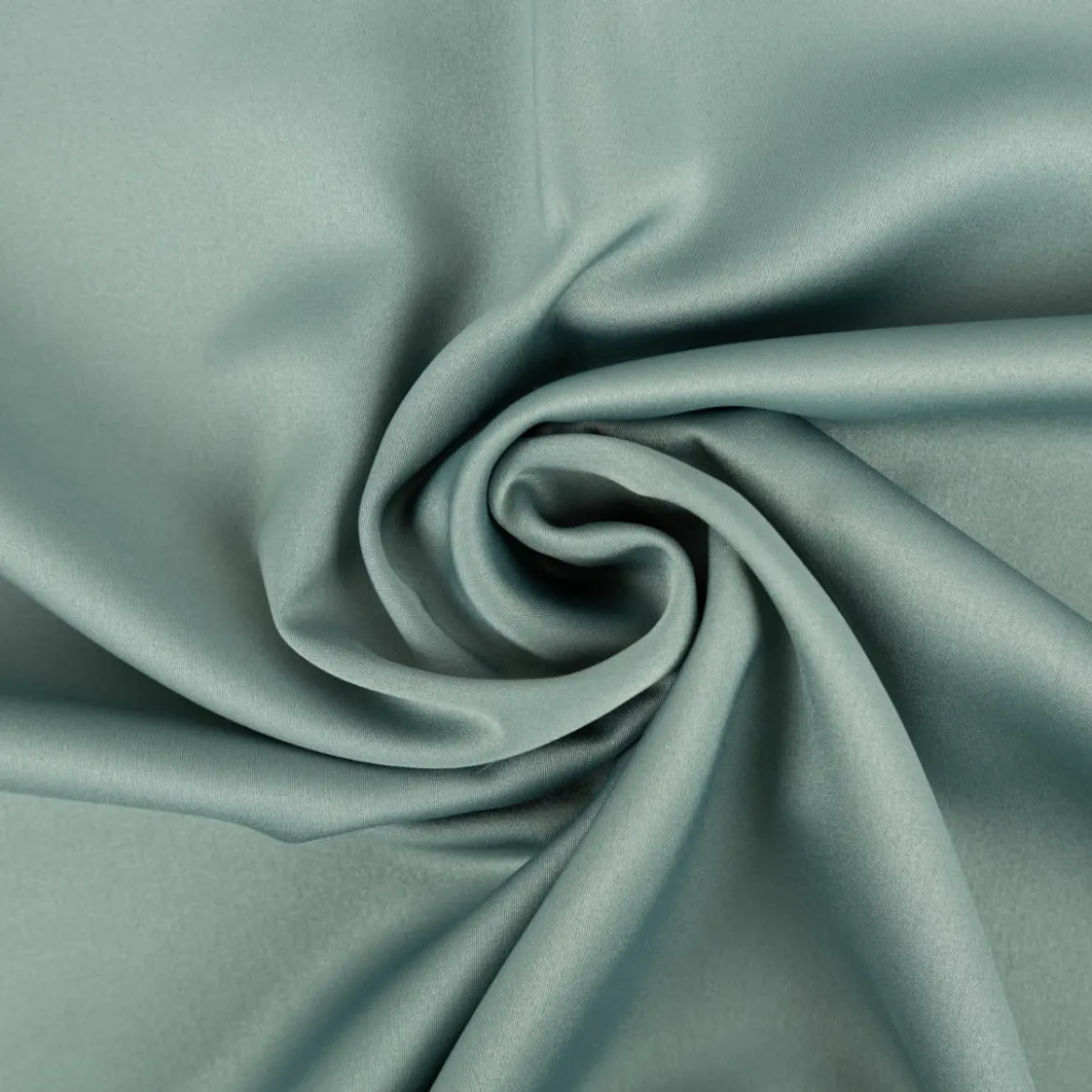 Royal Micro Satin Stoff Meterware dunkles Mintgrün 1,40m Breite