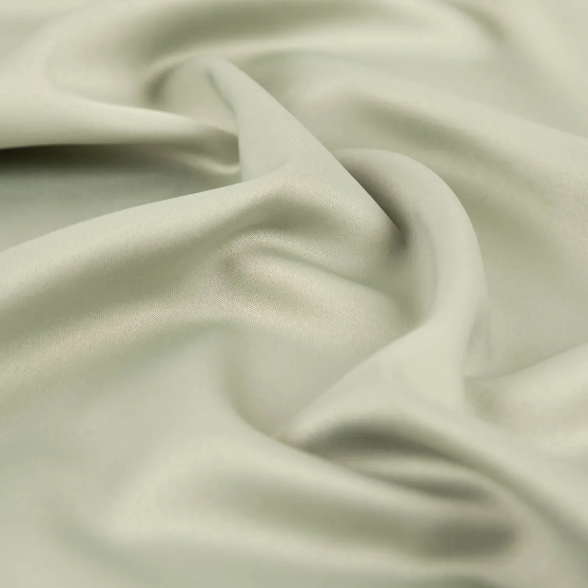 Royal Micro Satin Stoff Meterware Altgrün 1,40m Breite