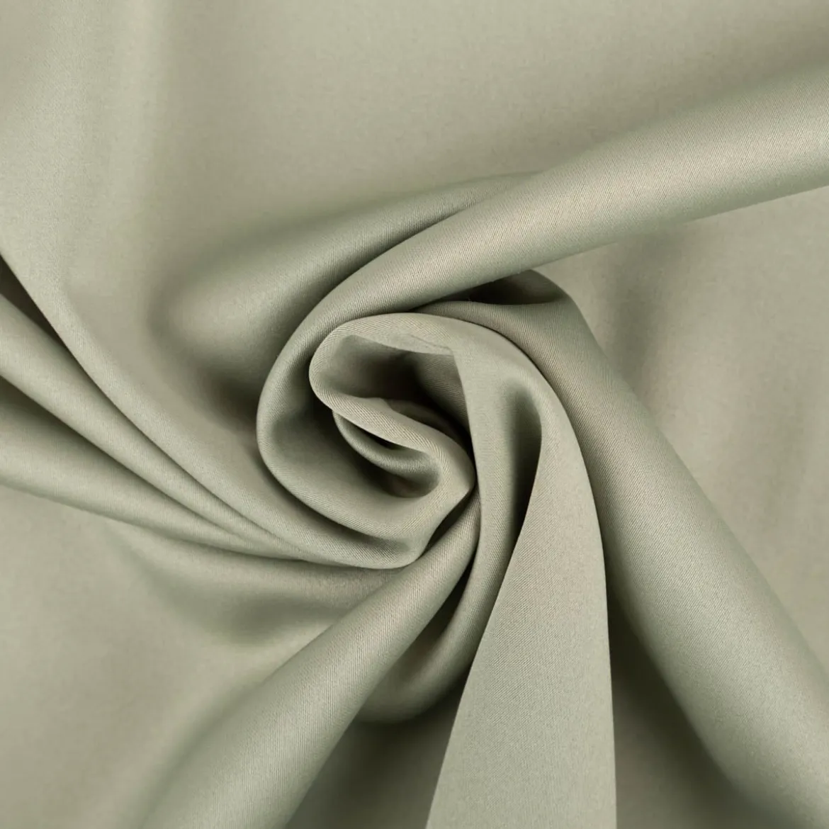 Royal Micro Satin Stoff Meterware Altgrün 1,40m Breite