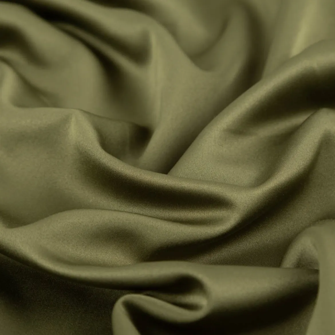 Royal Micro Satin Stoff Meterware Jägergrün 1,40m Breite