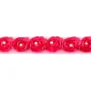 Rüschenband Tüll mit Perlen pink Breite: 2cm