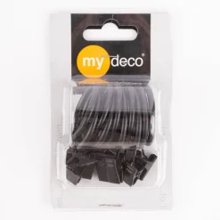 Rundringe 20mm mit Klammer Ø40mm 10 Stück schwarz