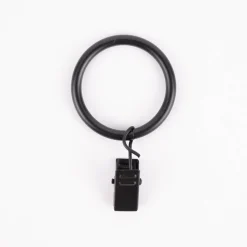 Rundringe 20mm mit Klammer Ø40mm 10 Stück schwarz